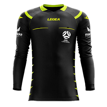 NSW State League Referees Pireo Jersey Long Sleeve Black