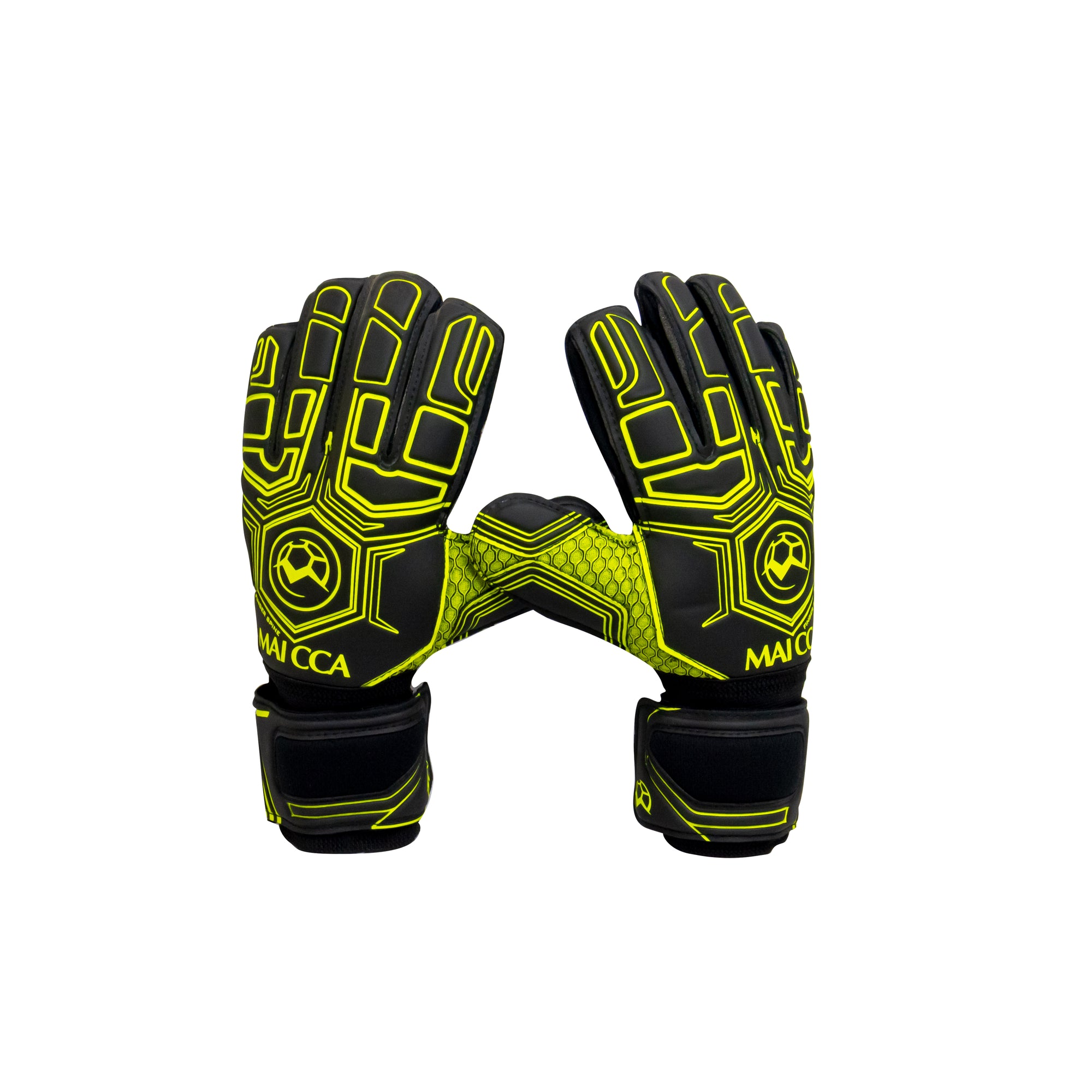 Finger Spine Goalkeeper Gloves Black/Green