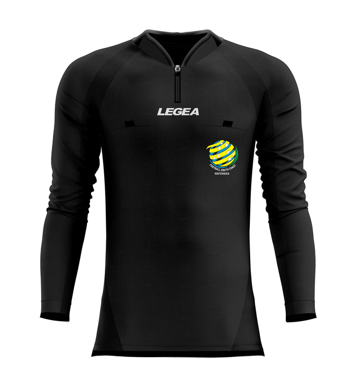 Football South Coast Referees Arbitro Drive Long Sleeve Jersey Black - Legea Australia
