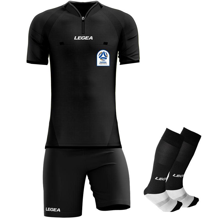 Capital Football Referee Kit - Black - Legea Australia