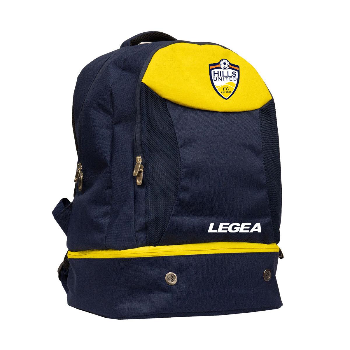 Hills United Spalla Backpack Navy / Yellow - Legea Australia