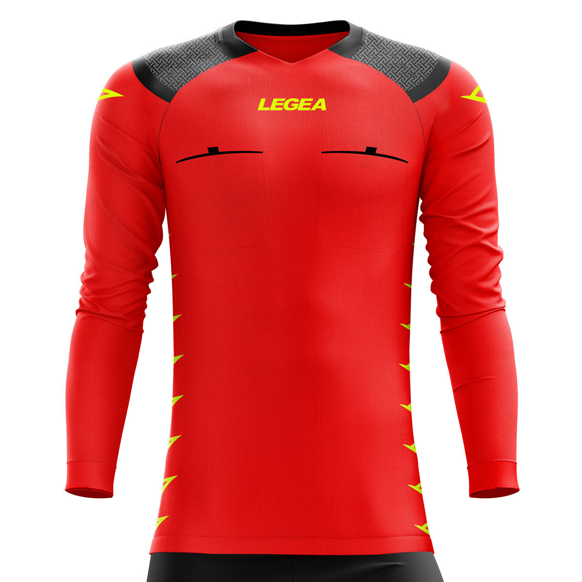 Pireo Referee Jersey Long Sleeve Red